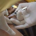 Patient receiving vaccine